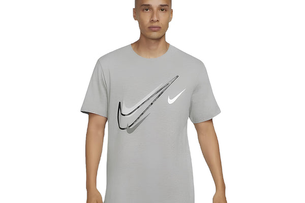 Nike Multi Swoosh Mens T-Shirt Grey Nike Multi Swoosh Mens T-Shirt Grey