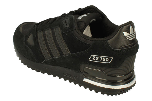 Adidas Originals Zx 750 Mens Trainers Sneakers  GW5531 - Black Black Silver Gw5531 - Photo 0