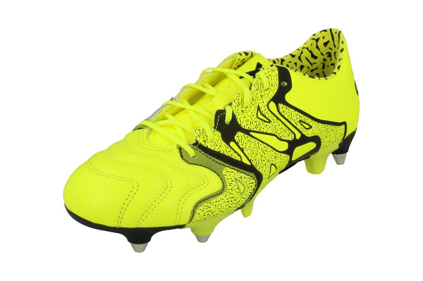 Adidas X 15.1 SG Leather Mens Football Boots  - Yellow Black B26973 - Photo 0 Adidas X 15.1 SG Leather Mens Football Boots  - Yellow Black B26973 - Photo 0