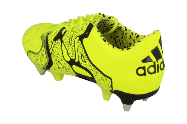 Adidas X 15.1 SG Leather Mens Football Boots  - Yellow Black B26973 - Photo 0 Adidas X 15.1 SG Leather Mens Football Boots  - Yellow Black B26973 - Photo 0