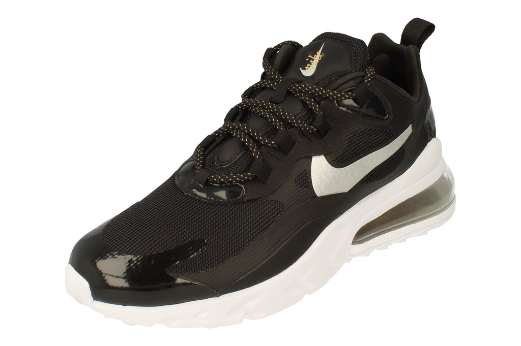 nike air max 270 react black metallic silver