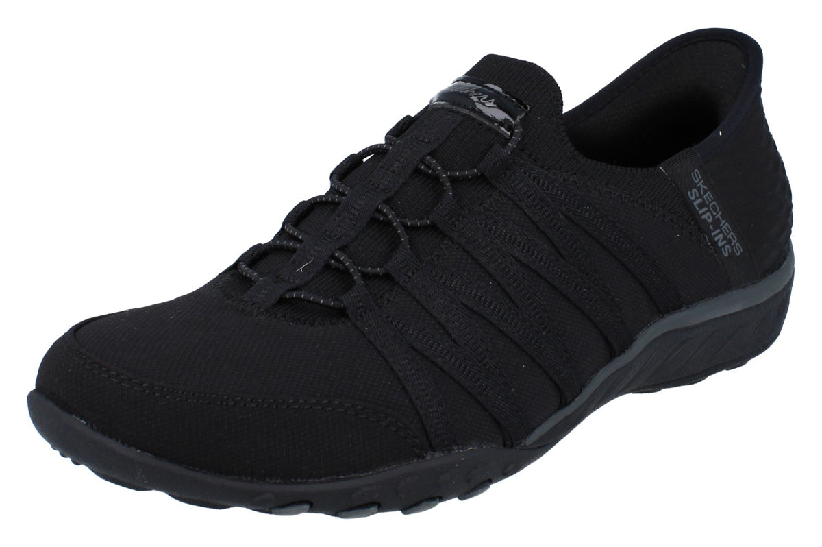 Skechers Slip Ins Breathe Easy - Roll With Me Womens Trainers 100593 Shoes  BBK