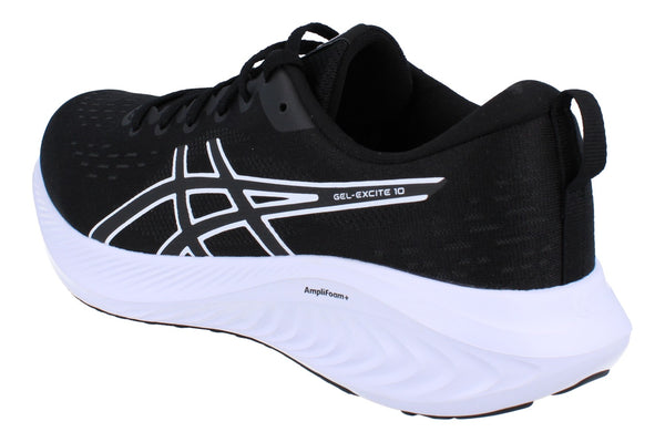Asics Gel-Excite 10 Mens Running Trainers 1011B600 Shoes  003 - Black White 003 - Photo 0