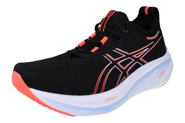 Asics Gel-Nimbus 26 Mens Running Trainers 1011B794 Shoes  003 - Black True Red 003 - Photo 0