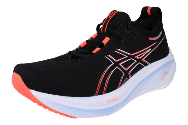 Asics Gel-Nimbus 26 Mens Running Trainers 1011B794 Shoes  003 - Black True Red 003 - Photo 0