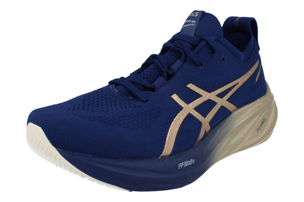 Asics Gel-Nimbus 26 Platinum Mens Trainers 1011B946 400 - Blue Expanse Champagne 400 - Photo 0