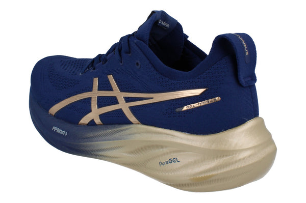 Asics Gel-Nimbus 26 Platinum Mens Trainers 1011B946 400 - Blue Expanse Champagne 400 - Photo 0