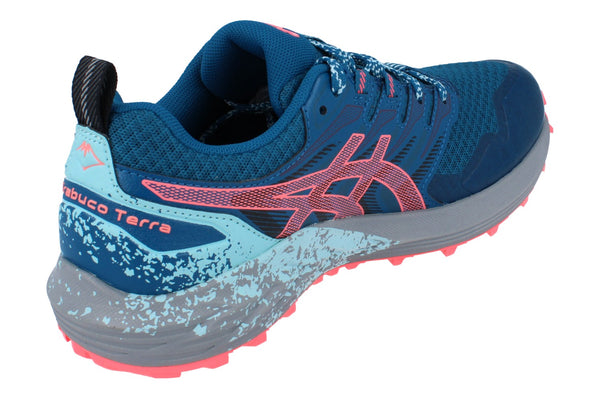 Asics Gel-Trabuco Terra Womens 1012A902 402 - Deep Sea Teal Blazing Coral - Photo 0