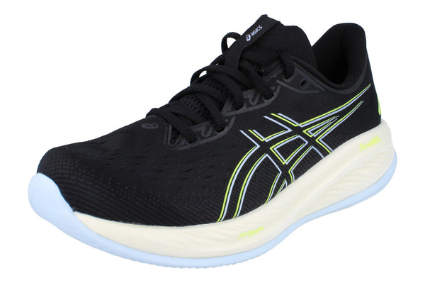 Asics Gel-Cumulus 26 Womens Running Trainers 1012B599 Shoes  006 - Black Safety Yellow 006 - Photo 0