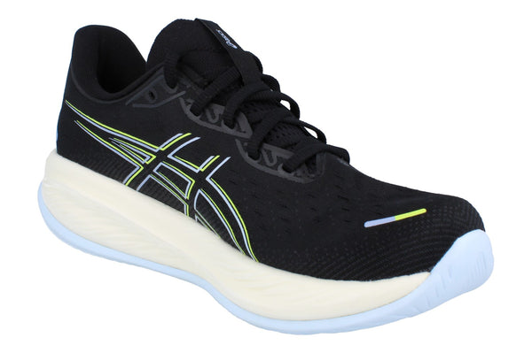 Asics Gel-Cumulus 26 Womens Running Trainers 1012B599 Shoes  006 - Black Safety Yellow 006 - Photo 0
