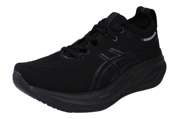 Asics Gel-Nimbus 26 Womens Running Trainers 1012B601 Shoes  002 - Black Black 002 - Photo 0