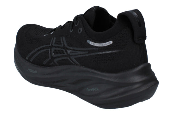 Asics Gel-Nimbus 26 Womens Running Trainers 1012B601 Shoes  002 - Black Black 002 - Photo 0