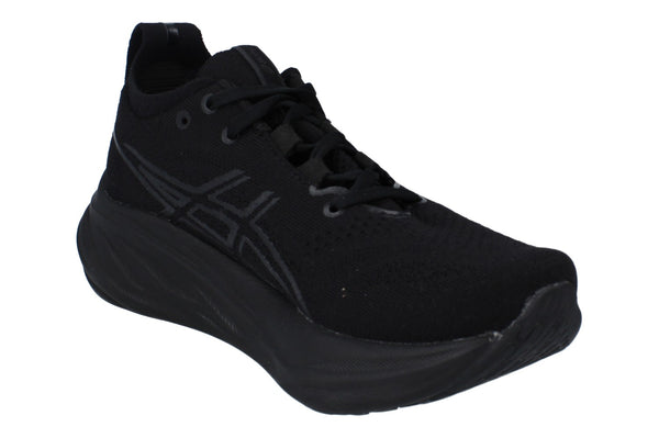 Asics Gel-Nimbus 26 Womens Running Trainers 1012B601 Shoes  002 - Black Black 002 - Photo 0