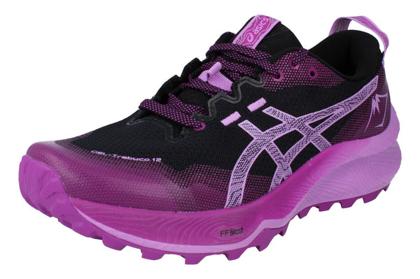 Asics Gel-Trabuco 12 Womens Running Trainers 1012B605 Shoes  002 - Black Lavendar Glow 002 - Photo 0