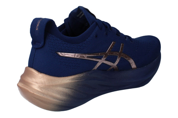 Asics Gel-Nimbus 26 Platinum Womens Running Trainers 1012B740 400 - Blue Expanse Rose Gold 400 - Photo 0