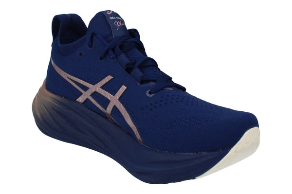 Asics Gel-Nimbus 26 Platinum Womens Running Trainers 1012B740 400 - Blue Expanse Rose Gold 400 - Photo 0