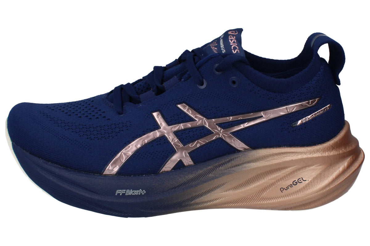 Asics Gel-Nimbus 26 Platinum Womens Running Trainers 1012B740 400