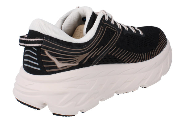 Hoka One Bondi 7 Womens Running Trainers 1110519 Shoes  BCKRS - Black White BCKRS - Photo 0