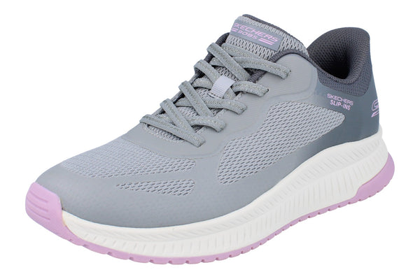 Skechers Hands Free Slip-Ins Bobs Squad 4 - Staple Look Womens Trainers 117624 Shoes  GYMT - Gray Multi GYMT - Photo 0