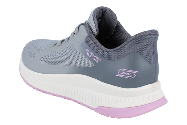 Skechers Hands Free Slip-Ins Bobs Squad 4 - Staple Look Womens Trainers 117624 Shoes  GYMT - Gray Multi GYMT - Photo 0