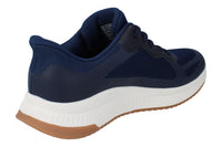 Skechers Hands Free Slip-Ins Bobs Squad 4 - Staple Look Womens Trainers 117624 Shoes  NVY