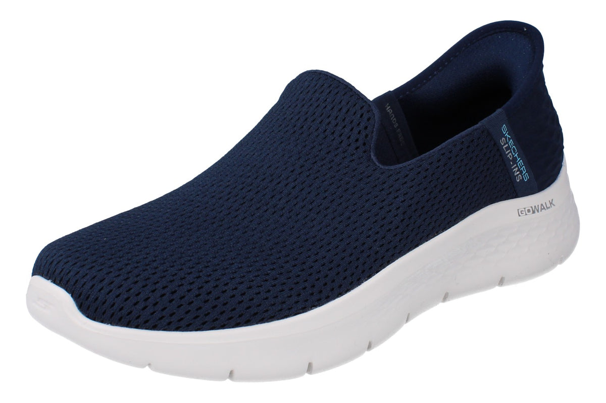 Skechers Slips Ins Go Walk Flex - Relish Womens Trainers 124963 Shoes  NVY