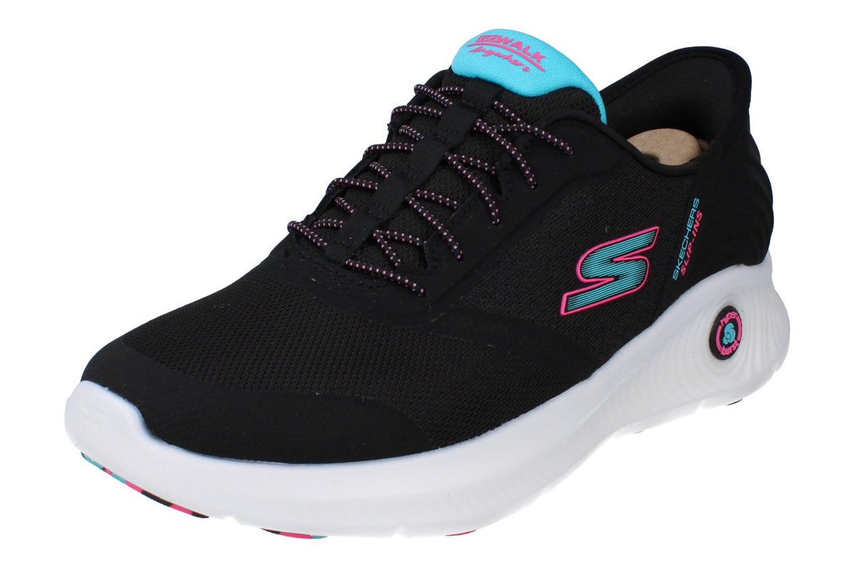 Skechers Slip Ins Go Walk Anywhere - Vivi Womens Trainers 125080 Shoes  BKMT