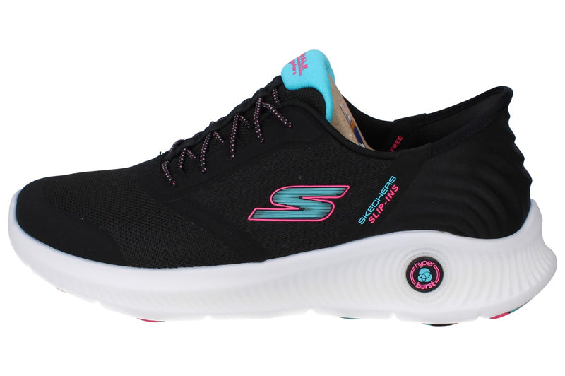 Skechers Slip Ins Go Walk Anywhere - Vivi Womens Trainers 125080 BKMT