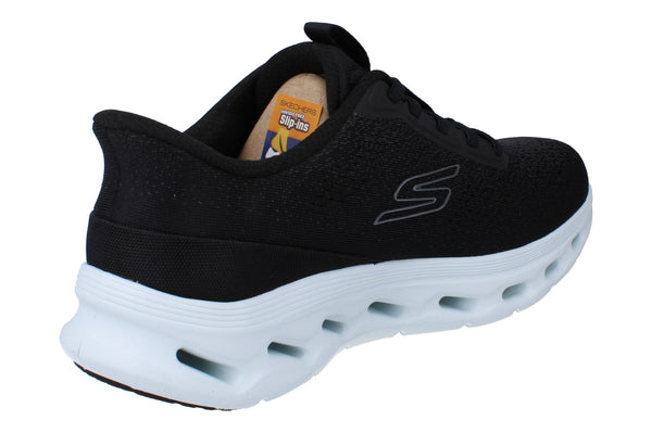Skechers Hands Free Slip-Ins Go Walk Glide Step 2.0- Nessa Womens Trainers 125124 Shoes  BKLB - Black Light Blue BKLB - Photo 0