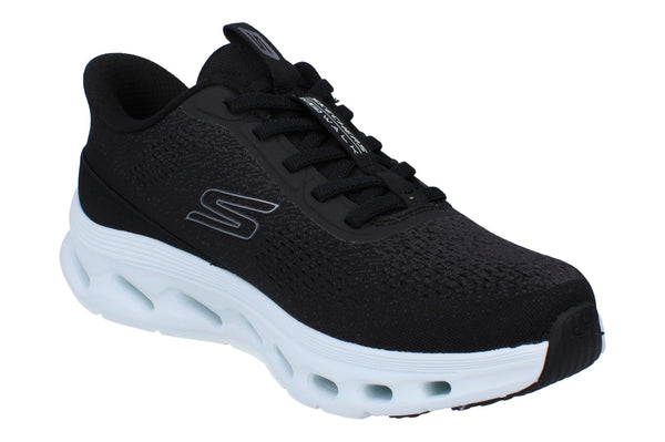 Skechers Hands Free Slip-Ins Go Walk Glide Step 2.0- Nessa Womens Trainers 125124 Shoes  BKLB - Black Light Blue BKLB - Photo 0