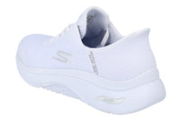 Skechers Slip Ins Go Walk Arch Fit 2.0 - Valencia Womens Trainers 125319 Shoes  WHT