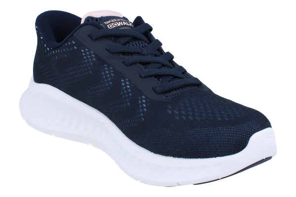 Skechers Hands Free Slip-Ins Go Walk Now - Khloe Womens Trainers 125643W Shoes  NVW - Navy White NVW - Photo 0