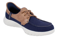 Skechers Slip Ins On The Go Flex - Palmilla Womens Trainers 136536 Shoes  NVY