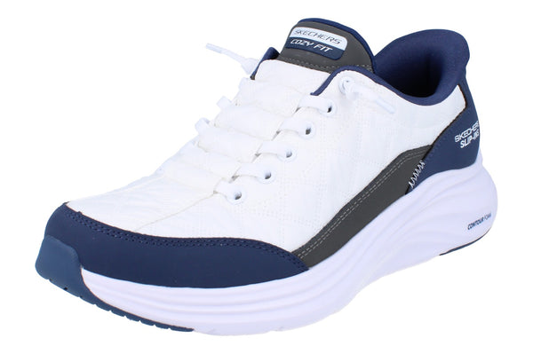 Skechers Hands Free Slip-Ins Contour Foam Womens Trainers 150404 Shoes  WNV - White Navy WNV - Photo 0