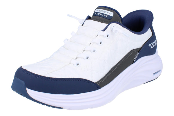 Skechers Hands Free Slip-Ins Contour Foam Womens Trainers 150404 Shoes  WNV - White Navy WNV - Photo 0