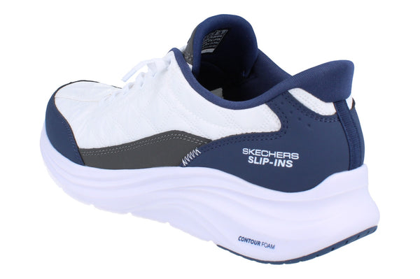 Skechers Hands Free Slip-Ins Contour Foam Womens Trainers 150404 Shoes  WNV - White Navy WNV - Photo 0