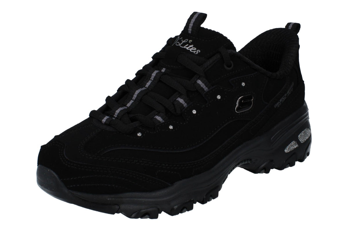 Skechers D'Lites Classic Remix Womens Trainers 150543 Shoes  BBK