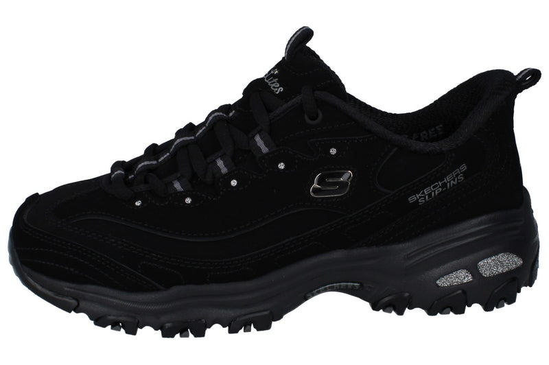 Skechers D'Lites Classic Remix Womens Trainers 150543 Shoes  BBK