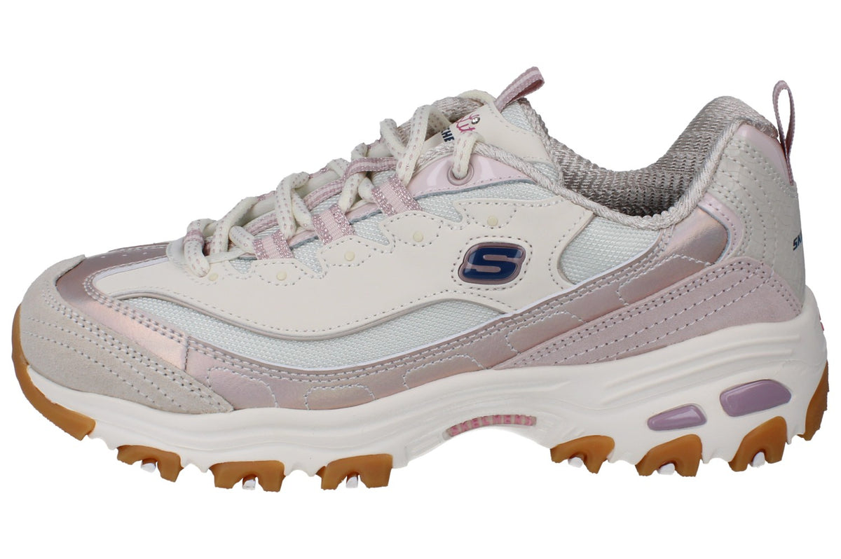Skechers D'Lites Dazzling Shine Womens Trainers 150556 Shoes  LTPK