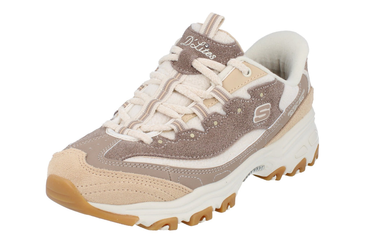 Skechers Slip Ins D'Lites - Soft Memory Womens Trainers 150558 Shoes  NTBR