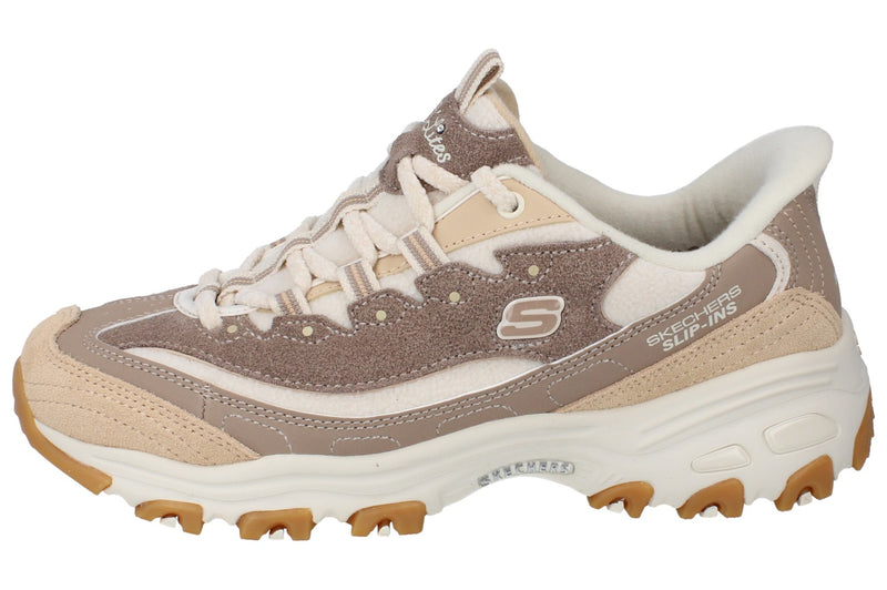Skechers Slip Ins D'Lites - Soft Memory Womens Trainers 150558 Shoes  NTBR