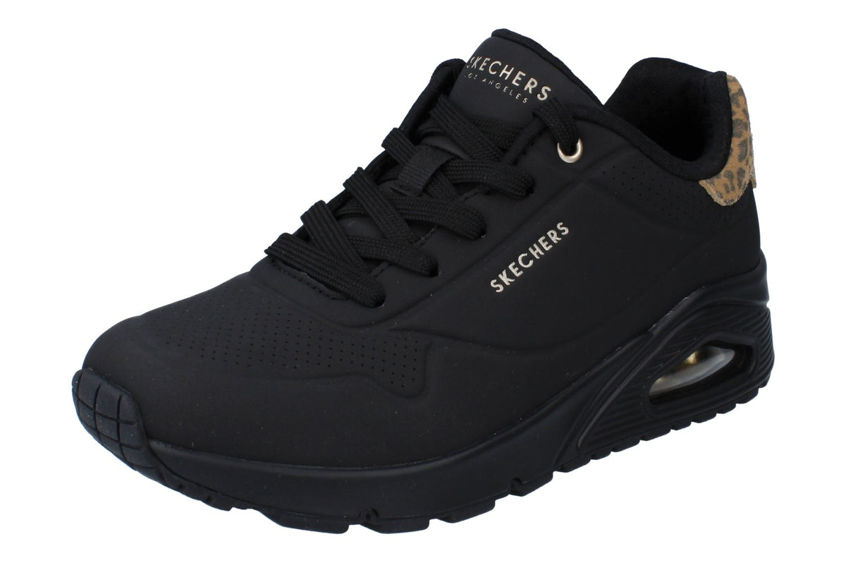 Skechers Street Los Angeles Uno Jungle Nite Womens Trainers 177093 Shoes  BBK