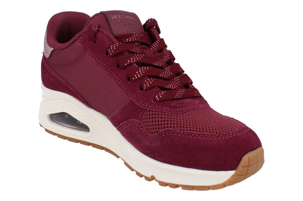 Skechers Street Uno- Vintage Air Womens Trainers 177856 Shoes  BURG - Burgundy BURG - Photo 0