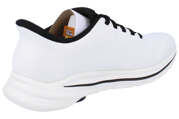 Skechers Hands Free Slip-Ins Go Walk 8 - Pate Mens Trainers 216783 Shoes  WBK - White Black WBK - Photo 0