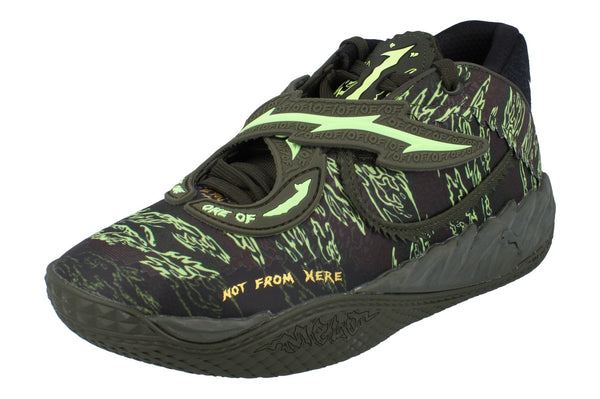Puma Mb.05 Camo La Melo Ball Mens Basketball Trainers 312795  01 - Dark Olive Fizzy Light 01 - Photo 0