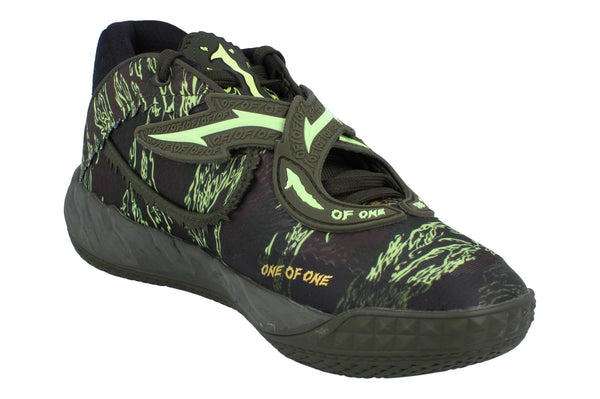 Puma Mb.05 Camo La Melo Ball Mens Basketball Trainers 312795  01 - Dark Olive Fizzy Light 01 - Photo 0
