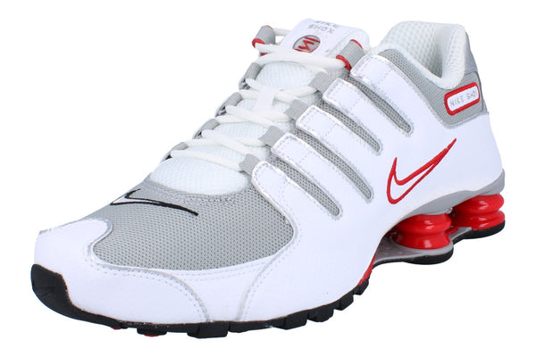 Nike Shox Nz Mens Running Trainers 378341 Shoes  104 - White Metallic Silver 104 - Photo 0