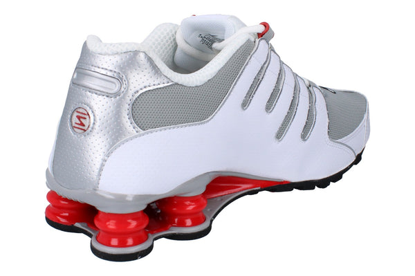 Nike Shox Nz Mens Running Trainers 378341 Shoes  104 - White Metallic Silver 104 - Photo 0