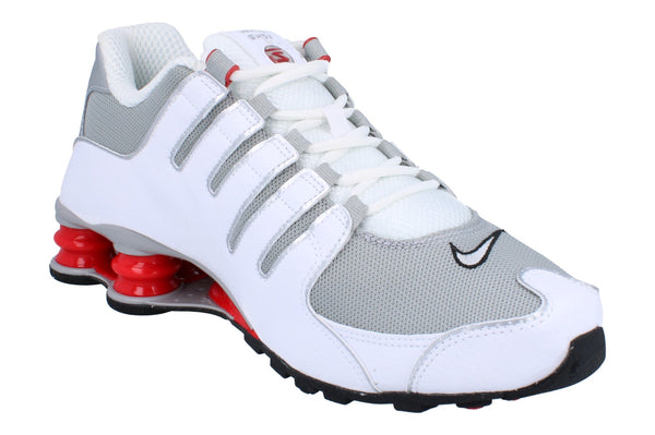 Nike Shox Nz Mens Running Trainers 378341 Shoes  104 - White Metallic Silver 104 - Photo 0