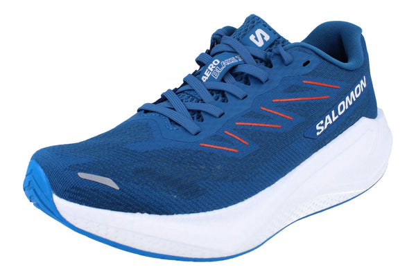 Salomon Aero Blaze 3 Mens Running Trainers 478732 Shoes  478732 - Dark Blue White Cherry Tomato 478732 - Photo 0